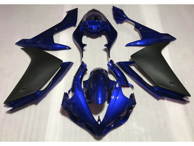 Blu Lucido & Nero 07-08 Yamaha R1 Carena
