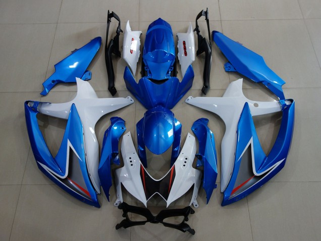 Blu Metallizzato & Bianco 08-10 Suzuki GSXR 600-750 Carena