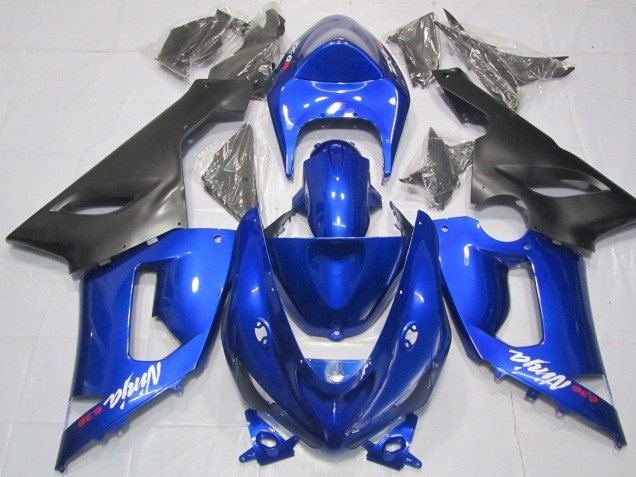 Blu & Nero 05-06 Kawasaki ZX6R Carena