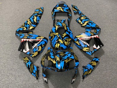 Blu & Oro Camo 03-04 Honda CBR600RR Carena