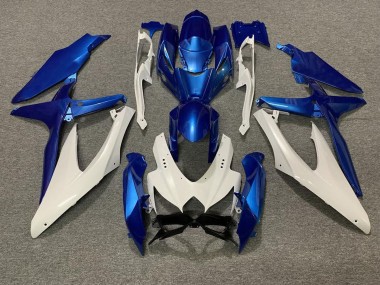 Blu Perla & Bianco 08-10 Suzuki GSXR 600-750 Carena