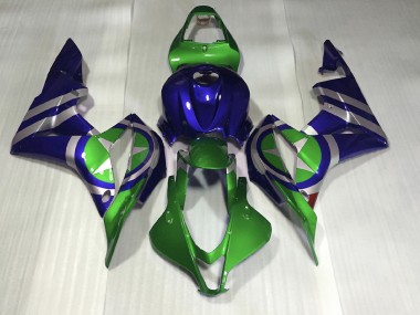 Blu Verde Capitan America 07-08 Honda CBR600RR Carena