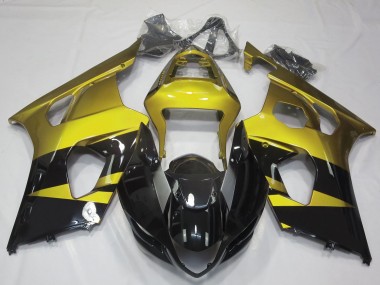 Giallo Lucido & Nero 03-04 Suzuki GSXR 1000 Carena