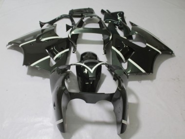 Grigio Metallizzato & Nero 00-02 Kawasaki ZX6R Carena