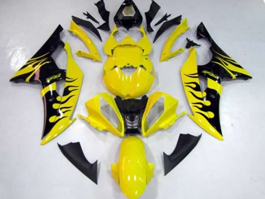 Jaune Flamme 08-16 Yamaha R6 Carena