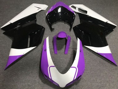 Lucido Viola Bianco & Nero 07-14 Ducati 848 1098 1198 Carena