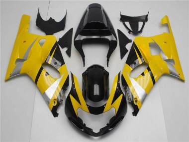 Migliori Carena Moto Suzuki GSXR 600/750 2001-2003 - Giallo Argento Nero Lucido