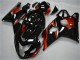 Migliori Carena Moto Suzuki GSXR 600/750 2004-2005 - Nero Lucido Rosso Banda