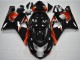 Migliori Carena Moto Suzuki GSXR 600/750 2004-2005 - Nero Lucido Rosso Banda
