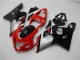 Migliori Carena Moto Suzuki GSXR 600/750 2004-2005 - Rosso Argento Nero