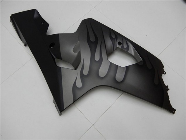 Migliori Carena Moto Suzuki GSXR 600/750 2004-2005 - Grigio Nero Fiamma