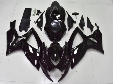 Migliori Kit Carena Moto ABS Suzuki GSXR 600/750 2006-2007 - Nero Lucido