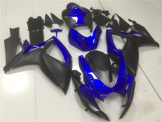 Migliori Carena Moto Suzuki GSXR 600/750 2006-2007 - Blu Nero Opaco
