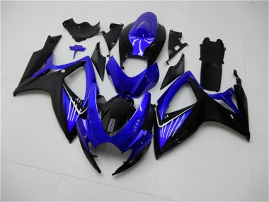 Migliori Carena Moto Suzuki GSXR 600/750 2006-2007 - Blu Nero Lucido