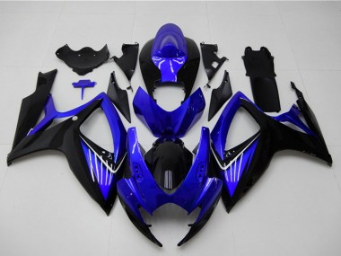 Migliori Carena Moto Suzuki GSXR 600/750 2006-2007 - Blu Nero Lucido