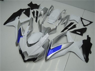 Migliori Carena Moto Suzuki GSXR 600/750 2008-2010 - Argento Bianco Blu Nero