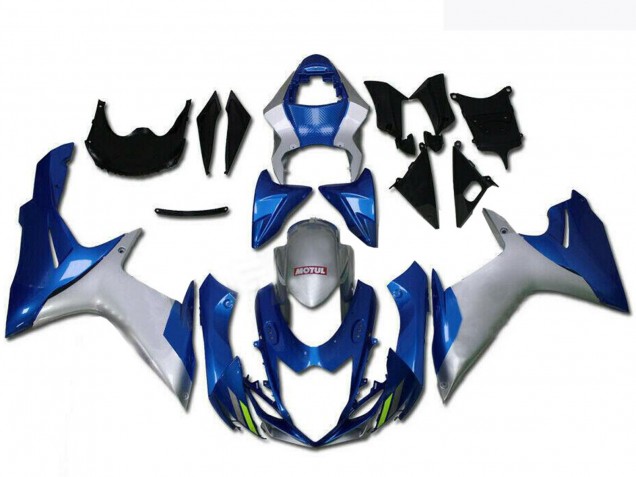 Migliori Carena Moto Suzuki GSXR 600/750 2011-2024 - Argento Blu