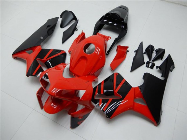 Migliori Carena Moto Honda CBR600RR 2003-2004 - Rosso Nero Lucido OEM Stile