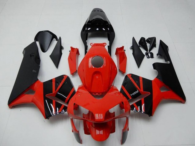 Migliori Carena Moto Honda CBR600RR 2003-2004 - Rosso Nero Lucido OEM Stile