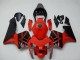 Migliori Carena Moto Honda CBR600RR 2003-2004 - Rosso Nero Lucido OEM Stile