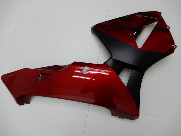 Migliori Carena Moto Honda CBR600RR 2003-2004 - Rosso Nero Opaco Banda