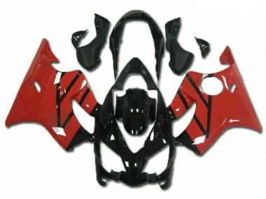 Migliori Kit Carena Moto Completo Honda CBR600 F4i 2004-2007 - Rosso Nero Lucido