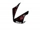 Migliori Carena Moto Yamaha YZF R1 2004-2006 - Nero Lucido Rosso Fiamma