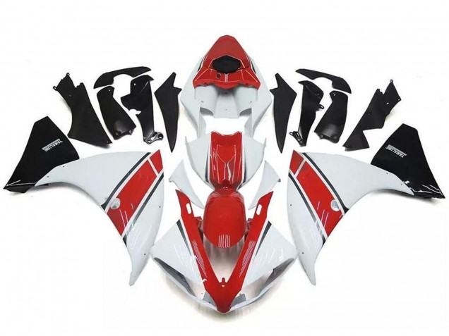 Migliori Carena Moto Yamaha YZF R1 2009-2011 - Bianco Rosso Nero