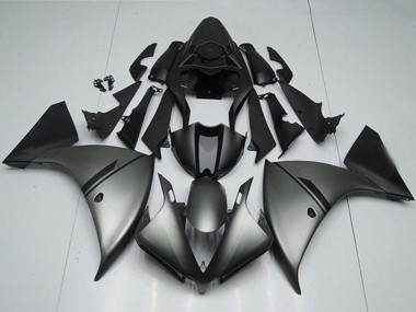 Migliori Carena Moto Yamaha YZF R1 2012-2014 - Grigio Opaco Nero Opaco