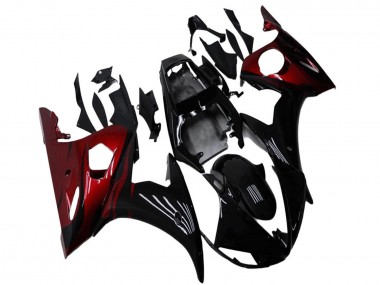 Migliori Kit Carena Moto Yamaha YZF R6 2003-2004 - Nero Lucido Rosso