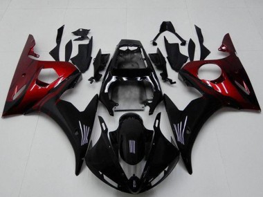 Migliori Kit Carena Moto Yamaha YZF R6 2003-2004 - Nero Lucido Rosso