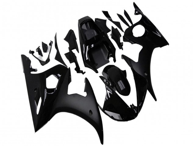 Migliori Carena Moto Yamaha YZF R6 2003-2004 - Nero Lucido Nero Opaco