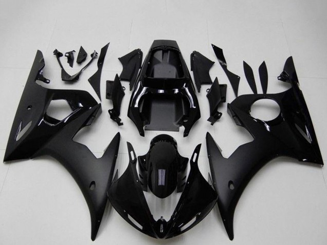 Migliori Carena Moto Yamaha YZF R6 2003-2004 - Nero Lucido Nero Opaco