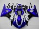 Migliori Carena Moto Yamaha YZF R6 2003-2004 - Blu Bianco Nero Lucido