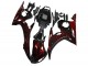 Migliori Carena Moto Yamaha YZF R6 2003-2004 - Nero Lucido Rosso Fiamma