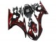 Migliori Carena Moto Yamaha YZF R6 2003-2004 - Nero Lucido Rosso Fiamma