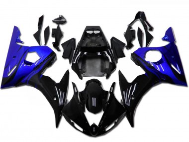 Migliori Kit Carena Moto Yamaha YZF R6 2003-2004 - Blu Nero Lucido