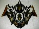Migliori Carena Moto Yamaha YZF R6 2008-2016 - Nero Lucido Oro Fiamma