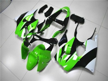 Migliori Kit Carena Moto Kawasaki ZX6R 2000-2002 - Verde Bianco Nero