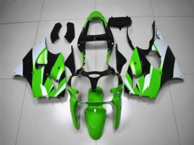 Migliori Kit Carena Moto Kawasaki ZX6R 2000-2002 - Verde Bianco Nero