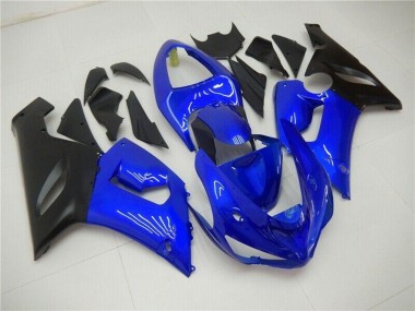 Migliori Carena Moto Kawasaki ZX6R 2005-2006 - Blu Nero Opaco