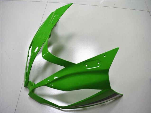 Migliori Carena Moto Kawasaki ZX6R 2013-2018 - Verde Bianco Nero Lucido