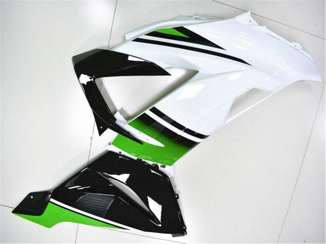 Migliori Carena Moto Kawasaki ZX6R 2013-2018 - Verde Bianco Nero Lucido