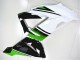 Migliori Carena Moto Kawasaki ZX6R 2013-2018 - Verde Bianco Nero Lucido