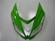 Migliori Kit Carena Moto ABS Kawasaki ZX6R 2013-2018 - Verde Nero Lucido