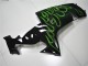 Migliori Carena Moto Kawasaki ZX10R 2006-2007 - Nero Lucido Verde Fiamma