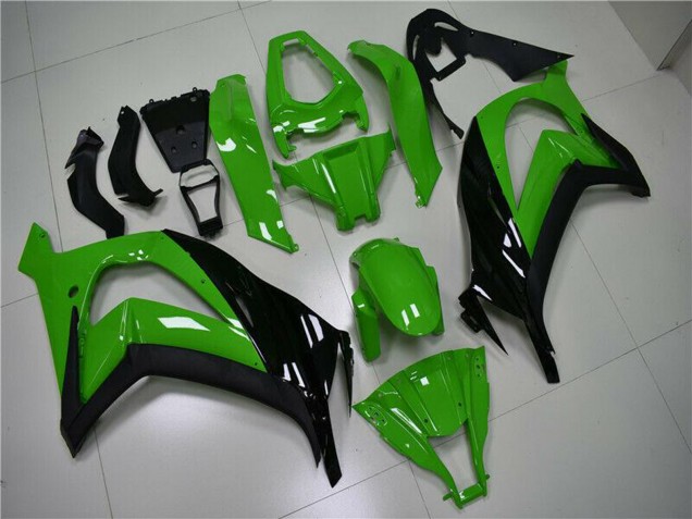 Migliori Carena Moto Kawasaki ZX10R 2011-2015 - Verde Nero Lucido
