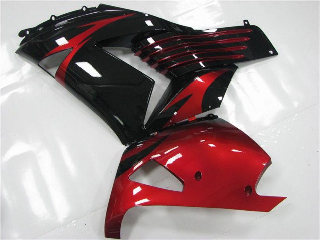Migliori Carena Moto Kawasaki ZX14R ZZR1400 2006-2011 - Rosso Nero