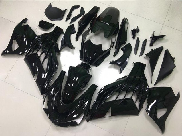 Migliori Carena Moto Kawasaki ZX14R ZZR1400 2012-2024 - Nero Lucido
