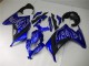 Migliori Carene Moto Kawasaki Ninja 300 EX300R 2013-2017 - Blu Nero Bianco Fiamma
